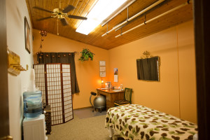 About My Practice, picture of massage therapy room.